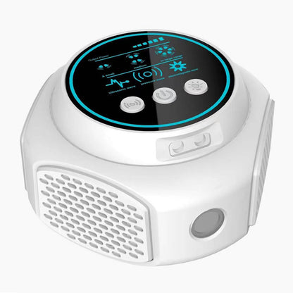 4-in-1 ultrasonic rodent repellent, 360° electronic rat repellent, repels indoor flies, cockroaches & mosquitoes.
