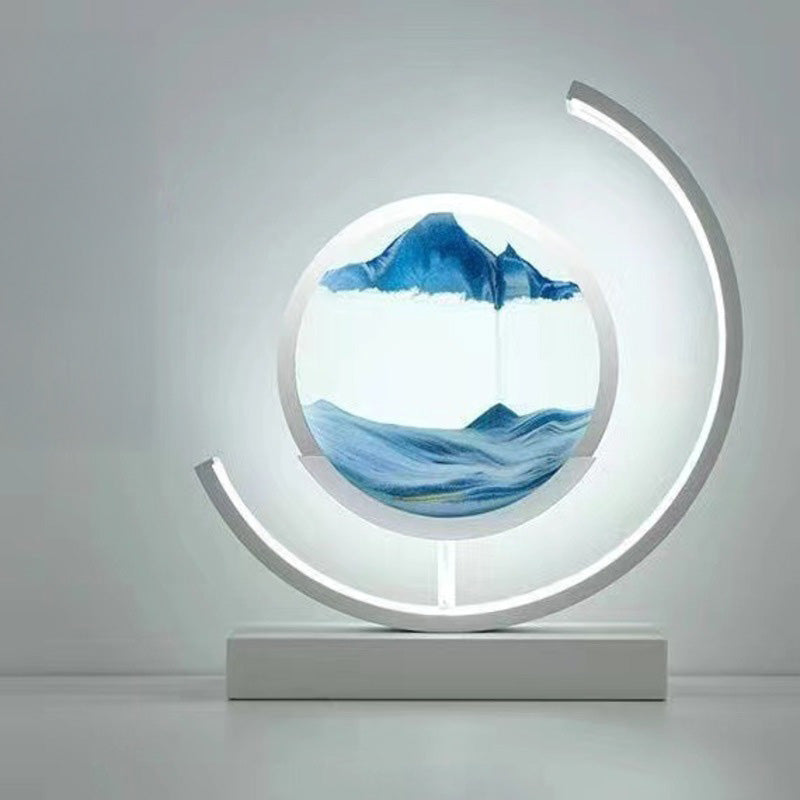LED Flowing Sand Painting Lamp: Night Light for Home (Gift Option)