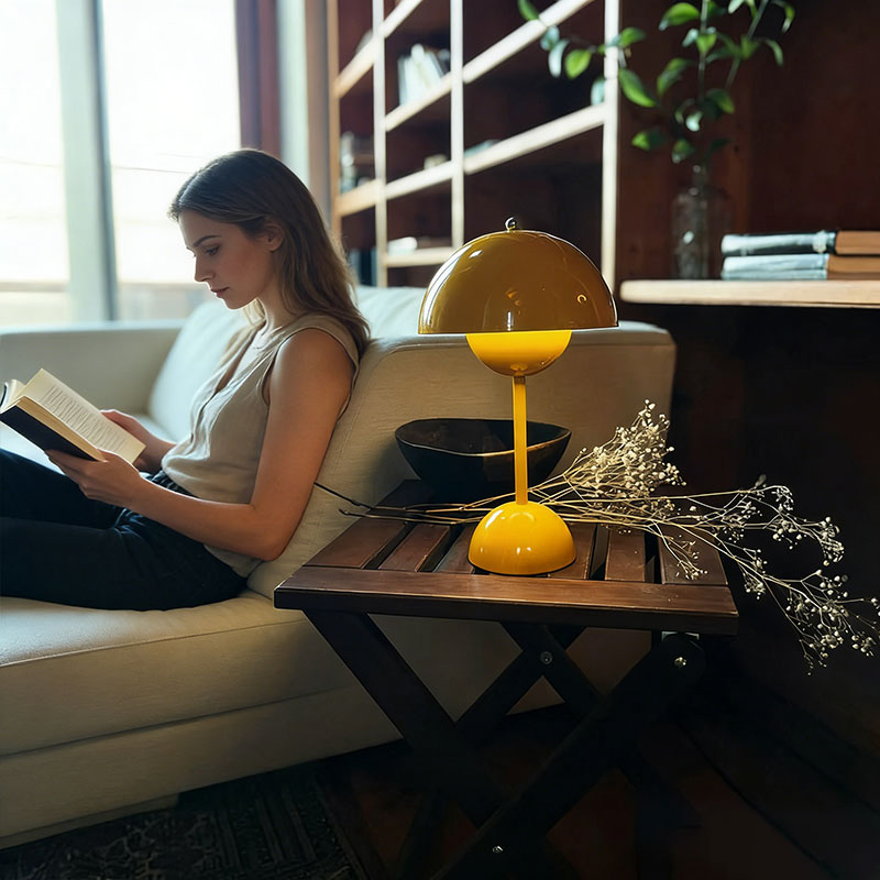 Nordic Mushroom Night Light, Rechargeable Touch LED Lamp for Home Decor, Bedroom, Desk, Wedding Decorations