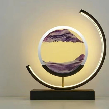 LED Flowing Sand Painting Lamp: Night Light for Home (Gift Option)