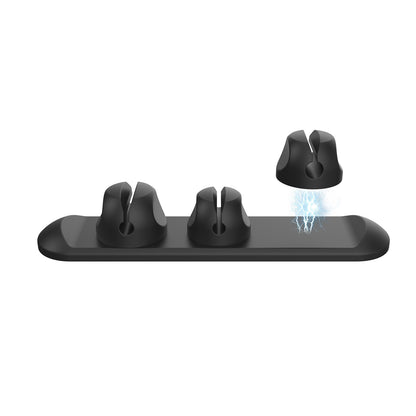 Data cable protection cover charging wire magnetic cable organizer silicone desktop data cable storage and winding device