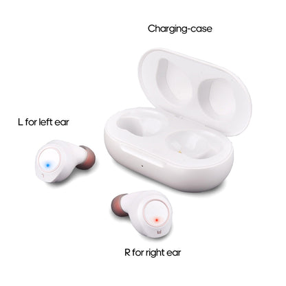 Invisible Rechargeable In-Ear Hearing Aid Z-100 with Charging Case Digital Hearing Aid for Both Ears