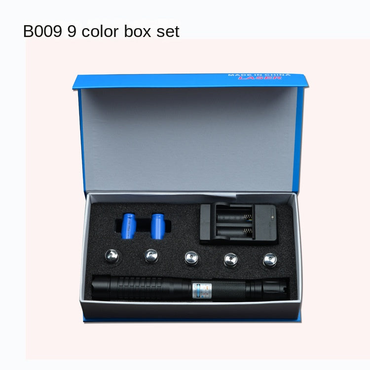 Factory Direct Sales High-Power Blue Laser Pointer Flashlight Outdoor Entertainment Laser Light Starry Sky Effect
