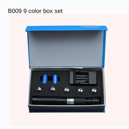 Factory Direct Sales High-Power Blue Laser Pointer Flashlight Outdoor Entertainment Laser Light Starry Sky Effect