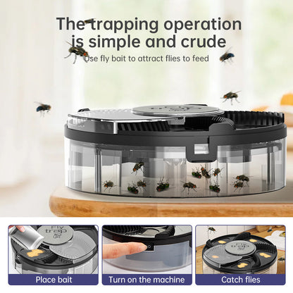 Fly Trap: Automatic, Removable Pest Catcher for Household & Kitchen