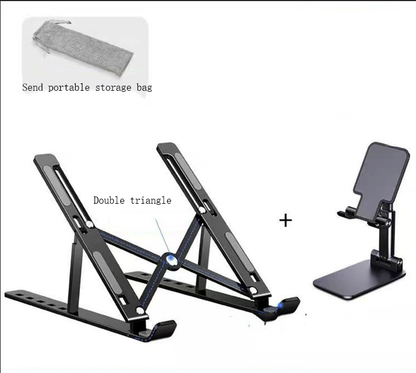 Laptop Stand Foldable Portable Cooling Pad Elevated N3 Bracket Aluminum Desktop Stable Computer Stand