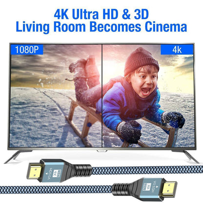 HDMI Cable Nylon Braided Aluminum Alloy High Quality 4K60 TV Connection Cable HDMI HD Cable 8K60