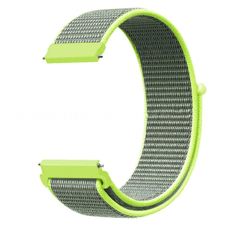 Suitable for Jiaming Samsung Watch 4/5 Huawei GT2/3 Universal Watch Strap Nylon Loop 20/22mm Sports Wrist Strap