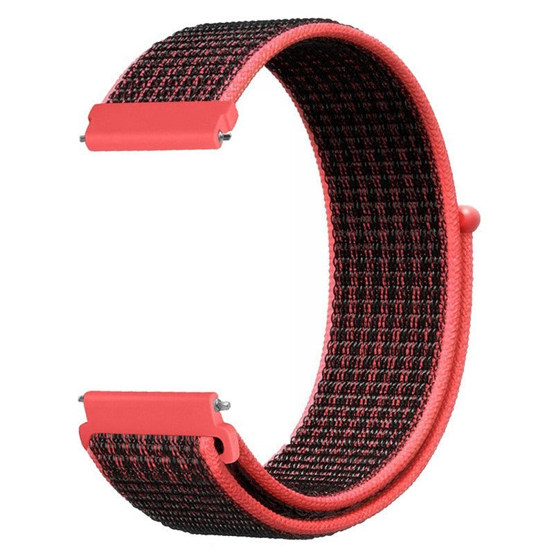 Suitable for Jiaming Samsung Watch 4/5 Huawei GT2/3 Universal Watch Strap Nylon Loop 20/22mm Sports Wrist Strap