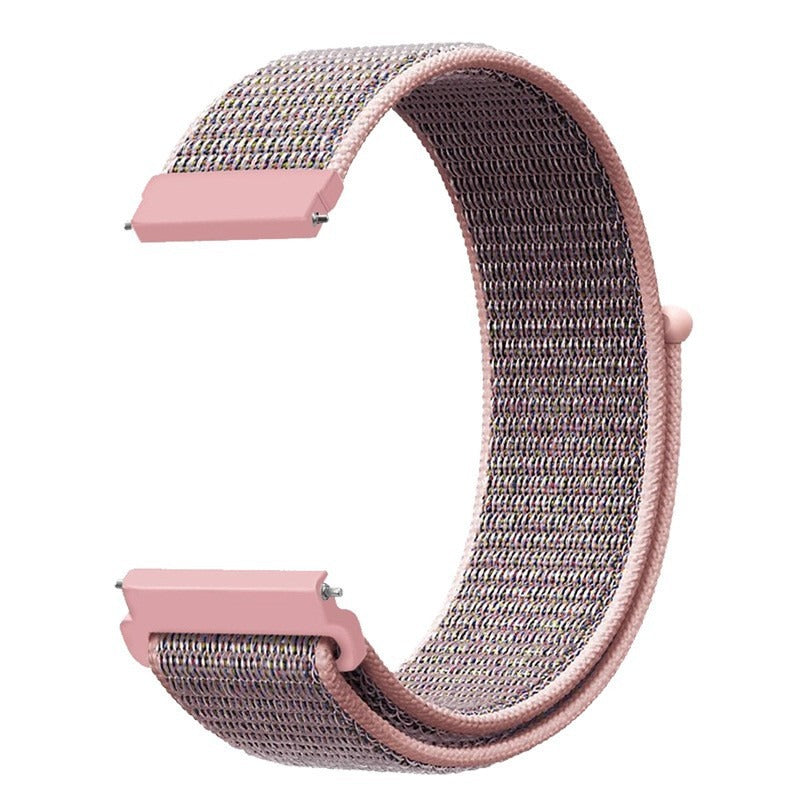 Suitable for Jiaming Samsung Watch 4/5 Huawei GT2/3 Universal Watch Strap Nylon Loop 20/22mm Sports Wrist Strap