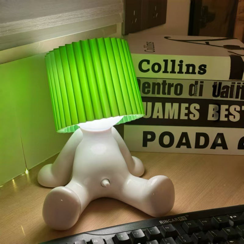 Shy Boy Desk Lamp Charging Table Lamp Room Ambience Light Creative Funny Gift for Bedroom Decoration