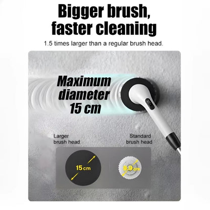 Powerful Cordless Electric Spin Scrubber Multipurpose Cleaning Brush for Shower Sink Tile Grout Kitchen Bathroom