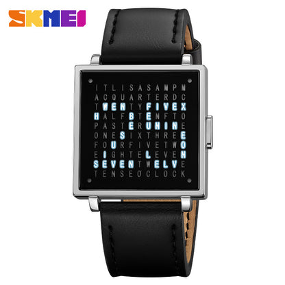 LED steel strip electronic leisure waterproof watch