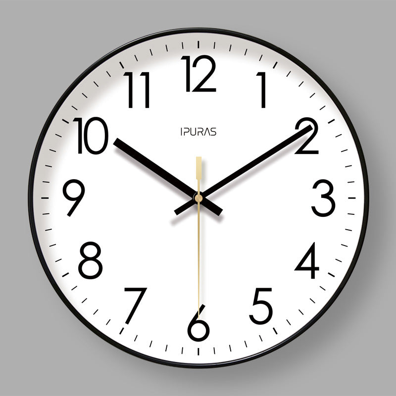 2025 New 10/12/14 - inch Electronic Calendar Wall Clock. Monitors temp & humidity. Dual - display. Mute. Quartz movement.