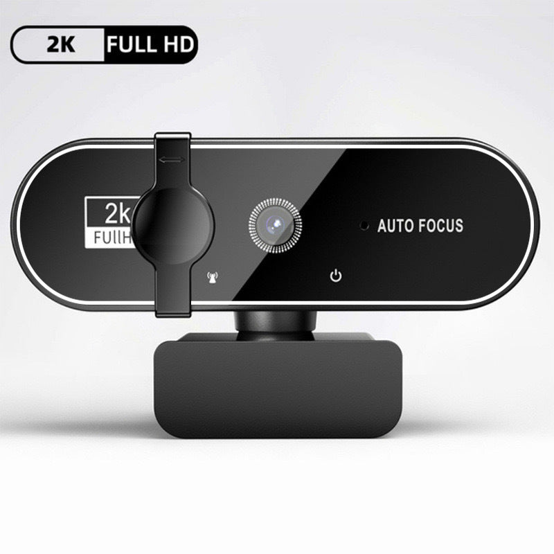 Mini 4K USB Webcam with Mic, Auto Focus HD Camera for PC & Laptop, 30fps 2K/1080P Conference Cam