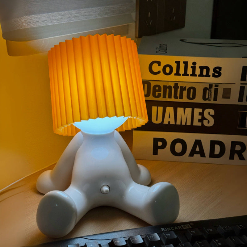 Shy Boy Desk Lamp Charging Table Lamp Room Ambience Light Creative Funny Gift for Bedroom Decoration