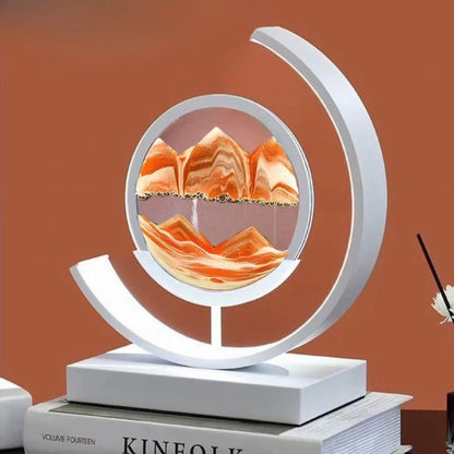 LED Flowing Sand Painting Lamp: Night Light for Home (Gift Option)