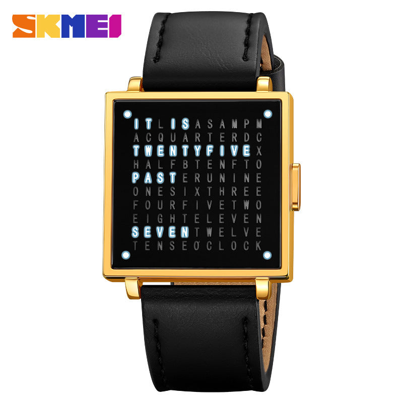 LED steel strip electronic leisure waterproof watch