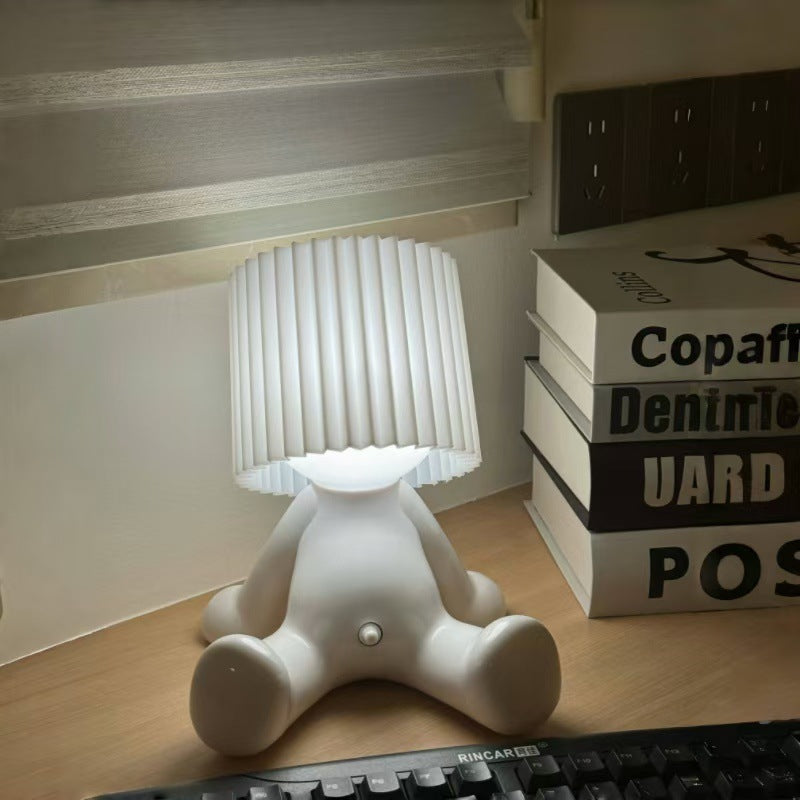 Shy Boy Desk Lamp Charging Table Lamp Room Ambience Light Creative Funny Gift for Bedroom Decoration