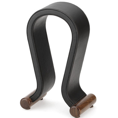 A-line Art Bluetooth Earphone Stand, Walnut Wood U-shaped Headphone Holder, Leather Headphone Rack, Display Stand, Hanging Rack, Decorative Ornament