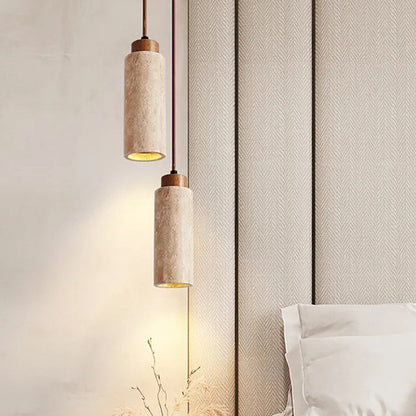 Yellow cave stone pendant lamp restaurant lamp bar counter pendant lamp bedroom bedside hanging lamp