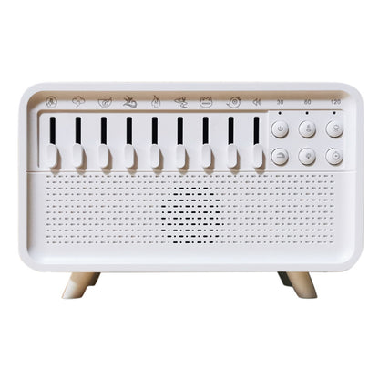 8 - Adjustable - White - Noise Air Aroma Diffuser Humidifier with Night Light and Bluetooth Speaker