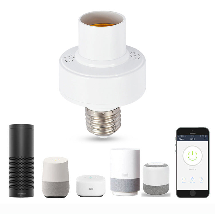 Tuya WiFi Smart Lamp Head Smart Life App Lamp Holder Alexa Speaker Voice Control