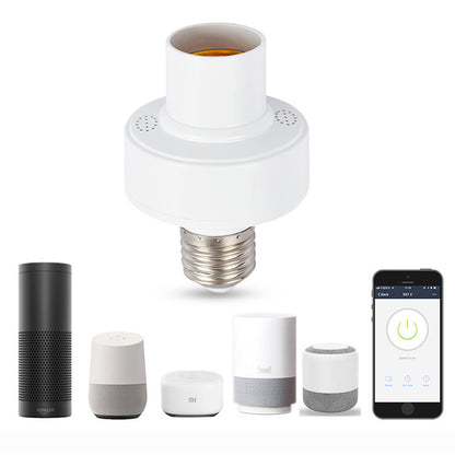 Tuya WiFi Smart Lamp Head Smart Life App Lamp Holder Alexa Speaker Voice Control